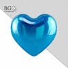 Blue heart 3d for composition