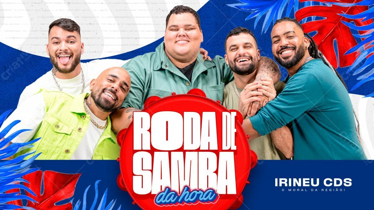 Flyer Roda de Samira da Hora PSD Editável