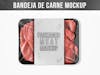 Bandeja de carne mockup