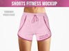 Fitness shorts mockup