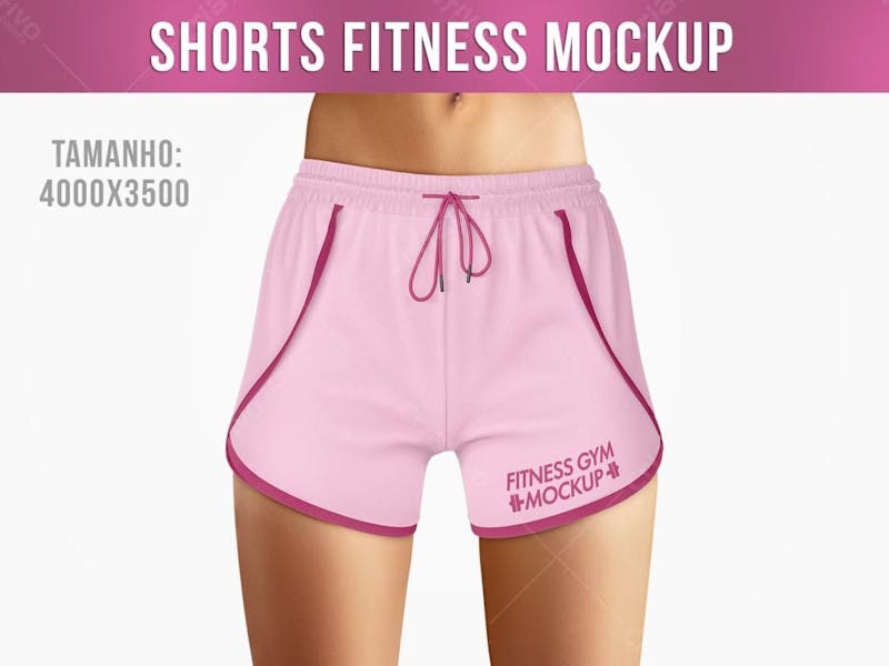 Shorts fitness mockup