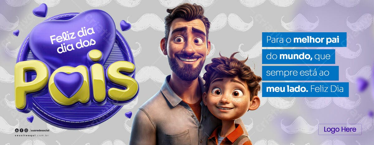 Banner Dia dos Pais PSD Editável