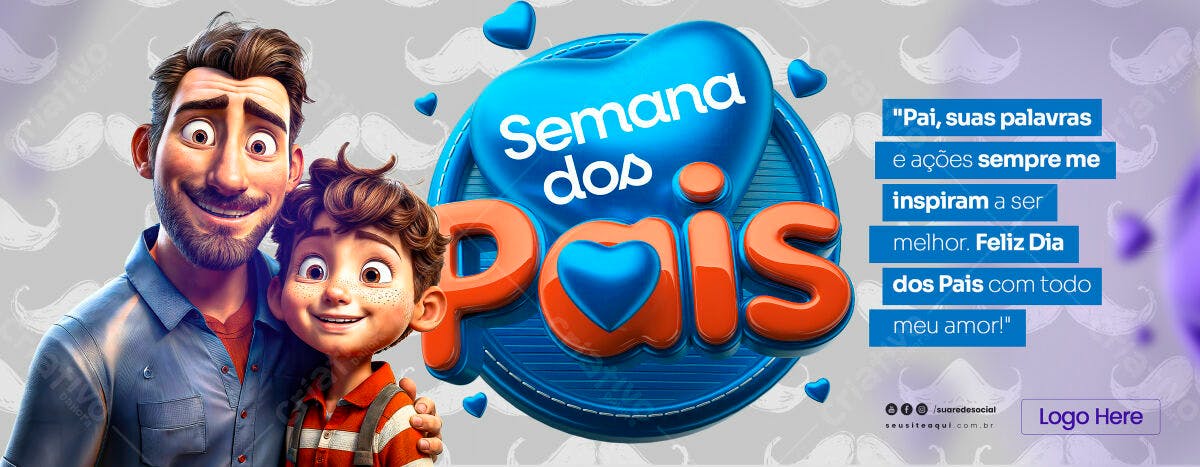 Banner Dia dos Pais PSD Editável