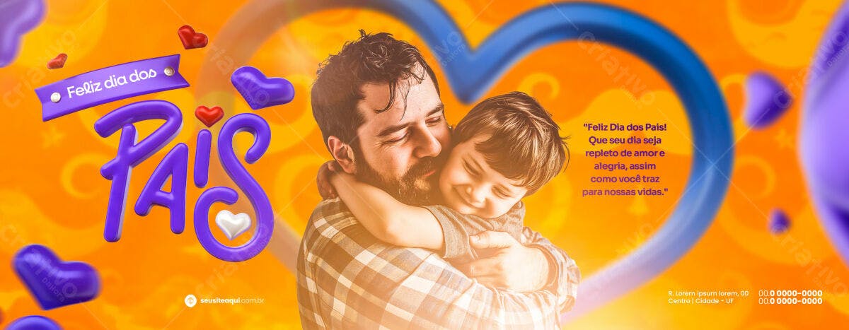 Banner Dia dos Pais PSD Editável