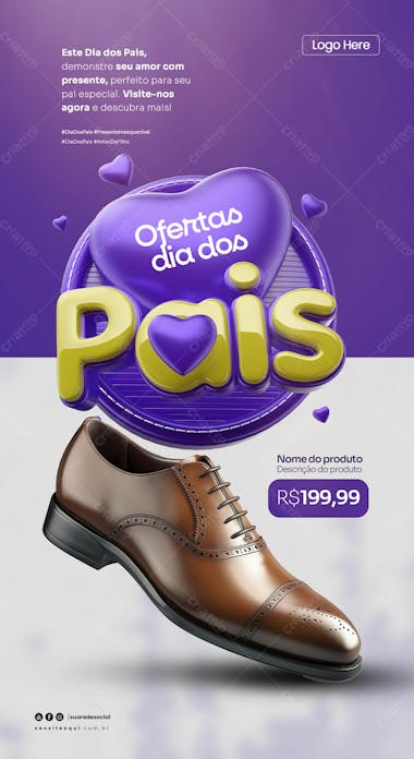 Ofertas dia dos pais social media stores 01