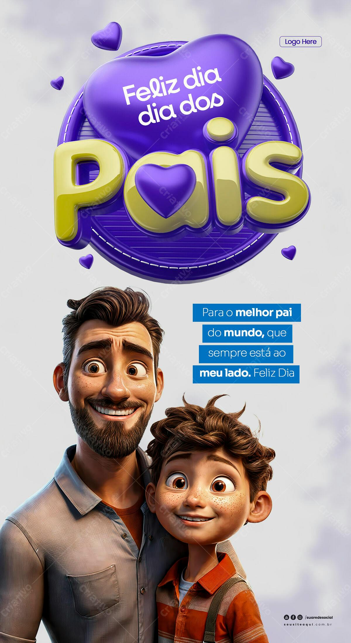 PSD para Dia dos Pais Editável