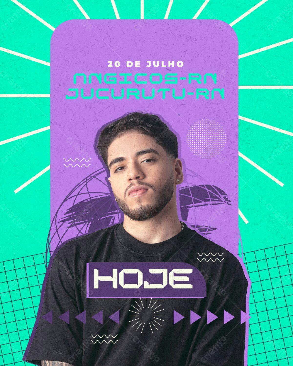 Flyer para Show Magicos Jucurutu PSD Editável