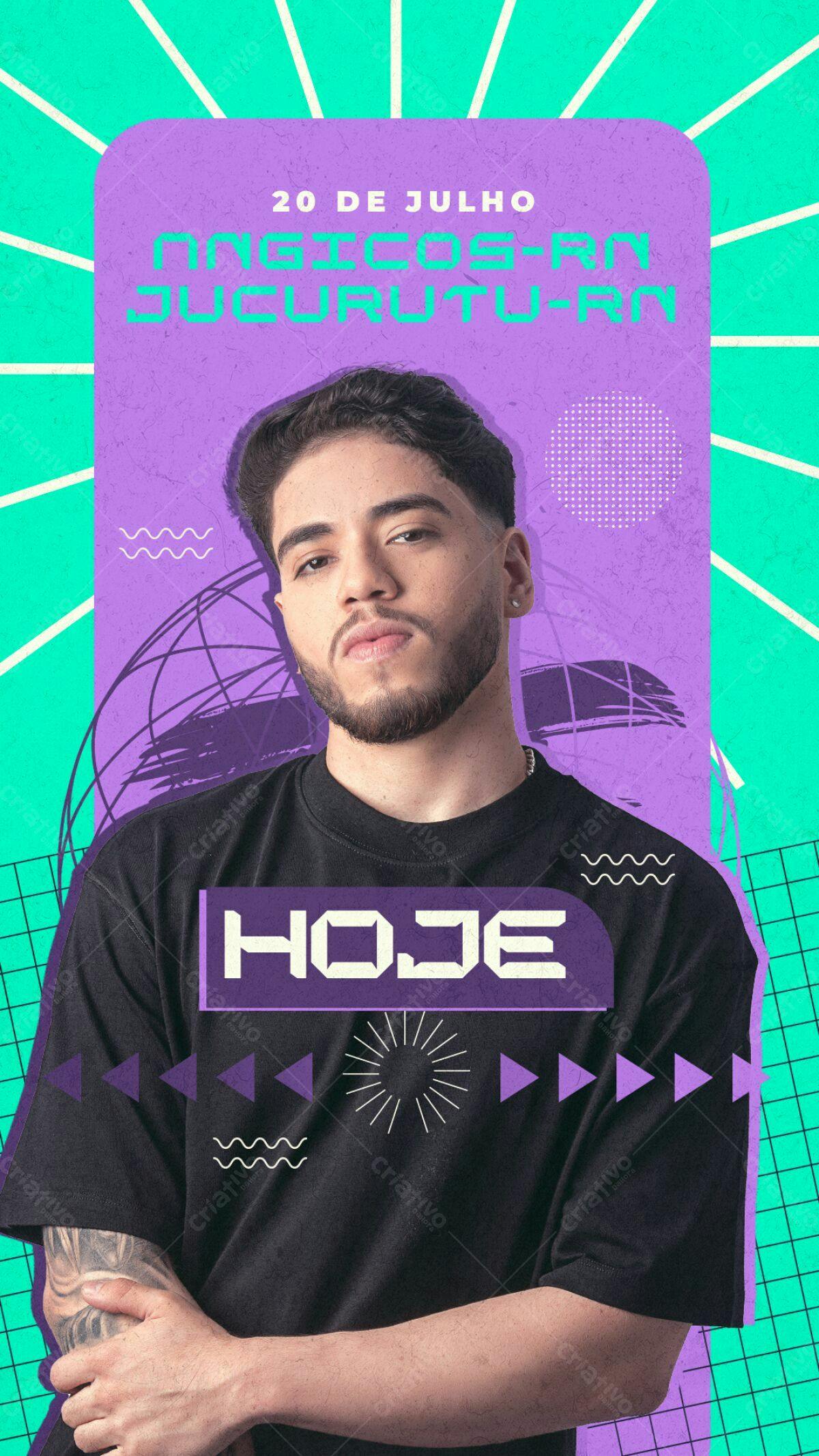 Flyer para Show Magicos em Jucurutu-RN PSD Editável