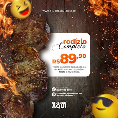 Feed Quadrado Churrascaria 19