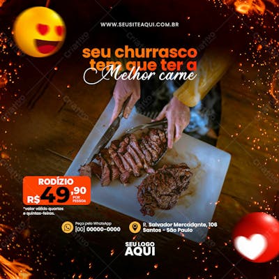 Feed Quadrado Churrascaria 14