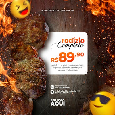 Feed Quadrado Churrascaria 19