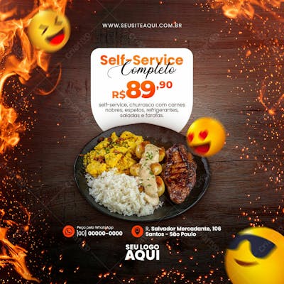 Feed Quadrado Churrascaria 20