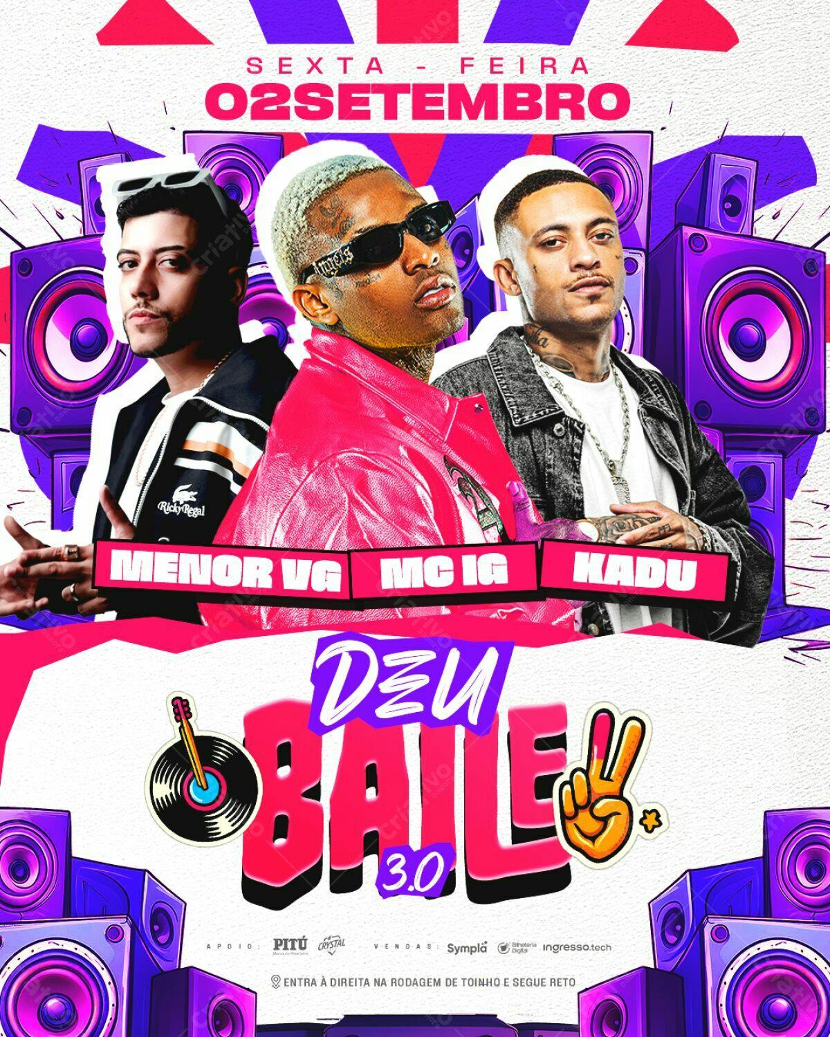 Flyer Baile Funk PSD Editável