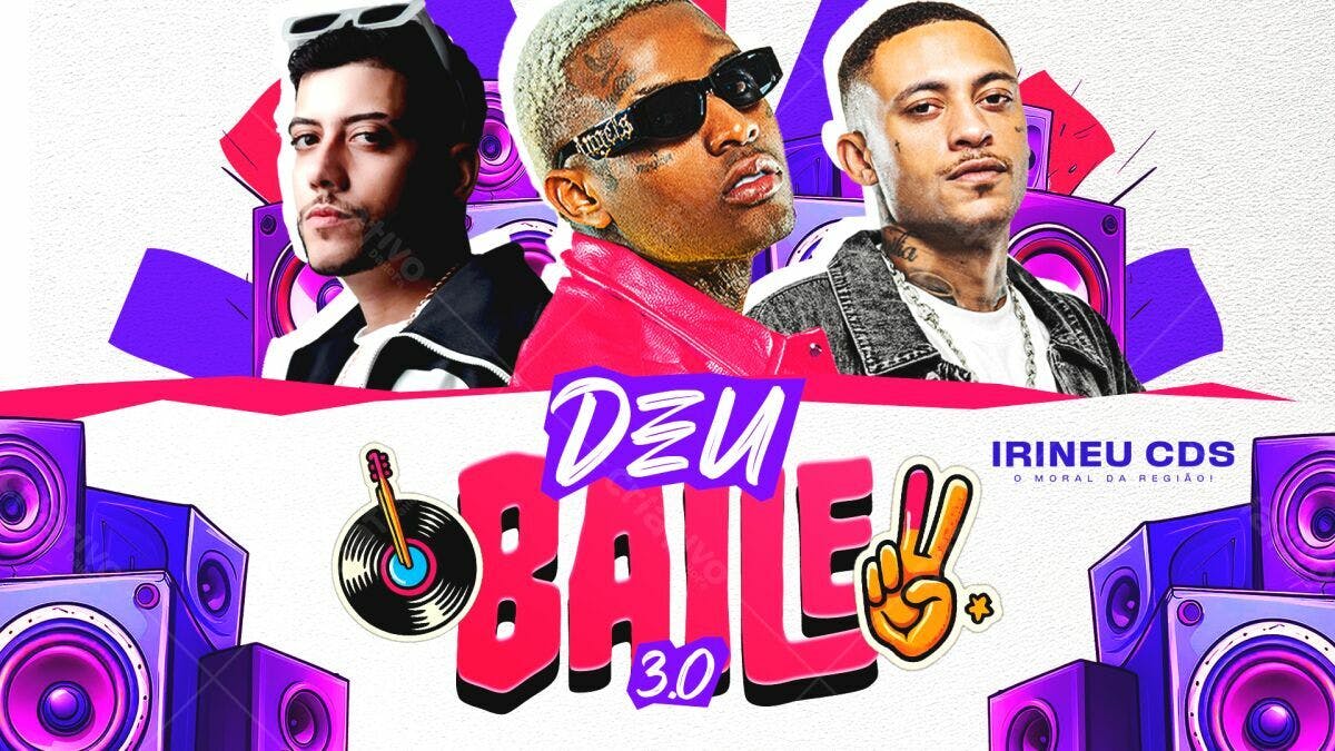 Flyer para Festa de Música com Irinieu CDS PSD Editável