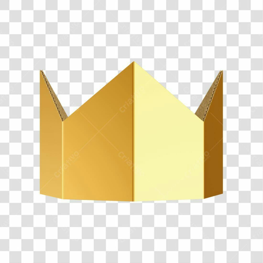 Icone Coroa Ouro e Amarelo PNG com fundo transparente