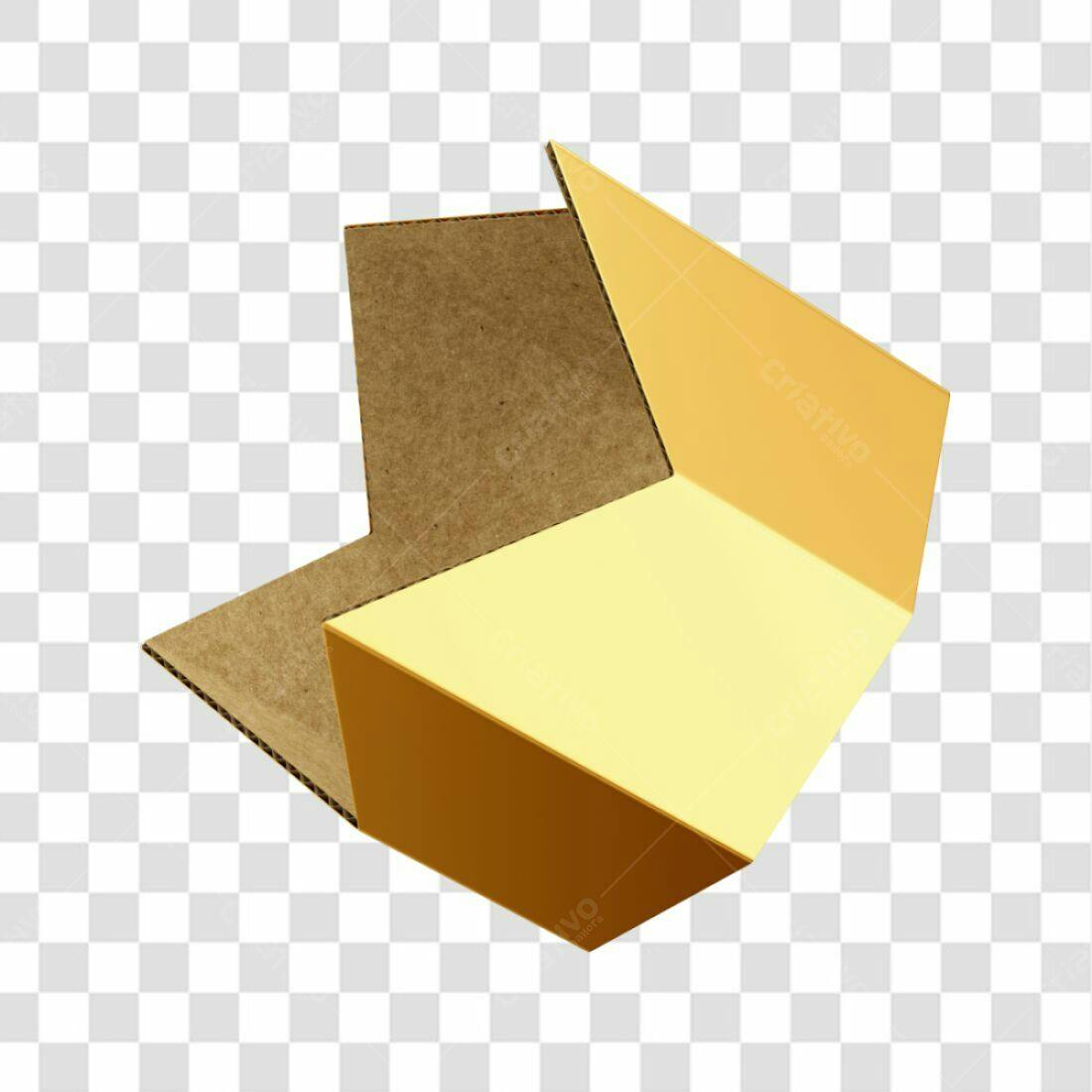 Icone Embalagem em tons de dourado PNG com fundo transparente