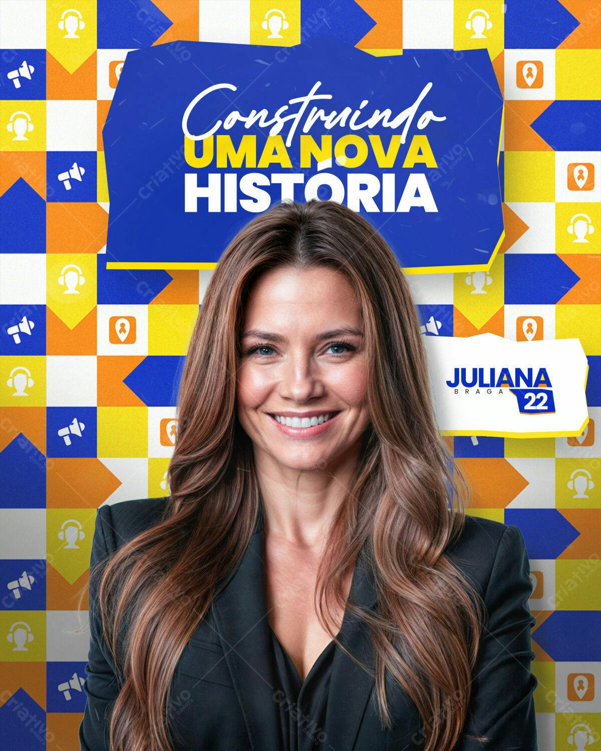 Flyer para Campanha Política PSD Editável