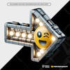 3d, emoji, arrow, smile, led, steel, industrial