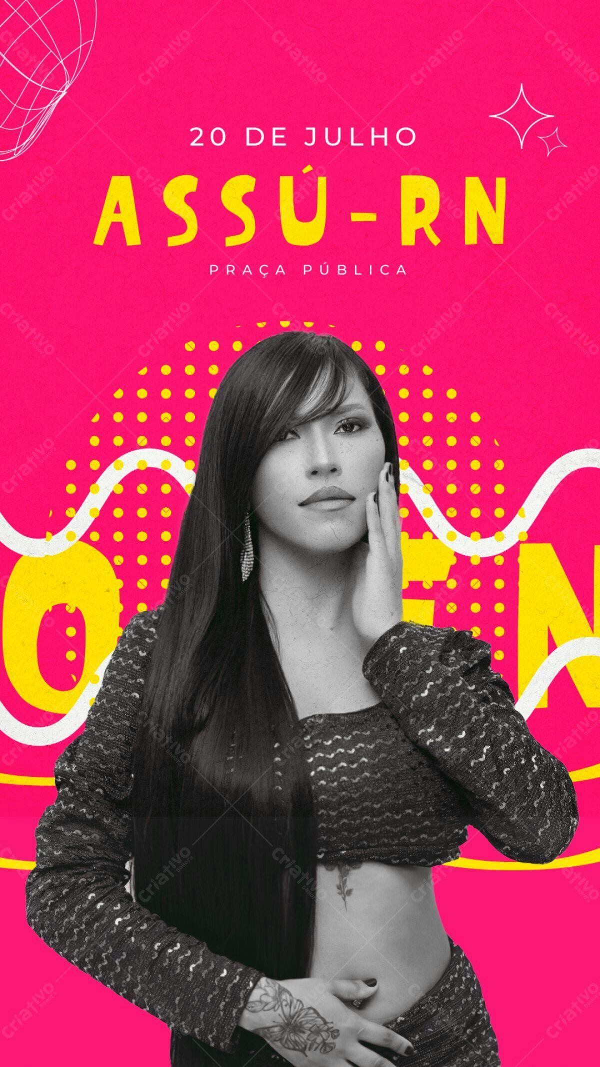 Flyer para Show Assu-RN PSD Editável