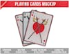 Cartas de baralho mockup