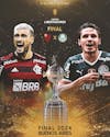 Social media flyer soccer libertadores final 2024