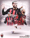 Social media sports flyer theo hernández milan