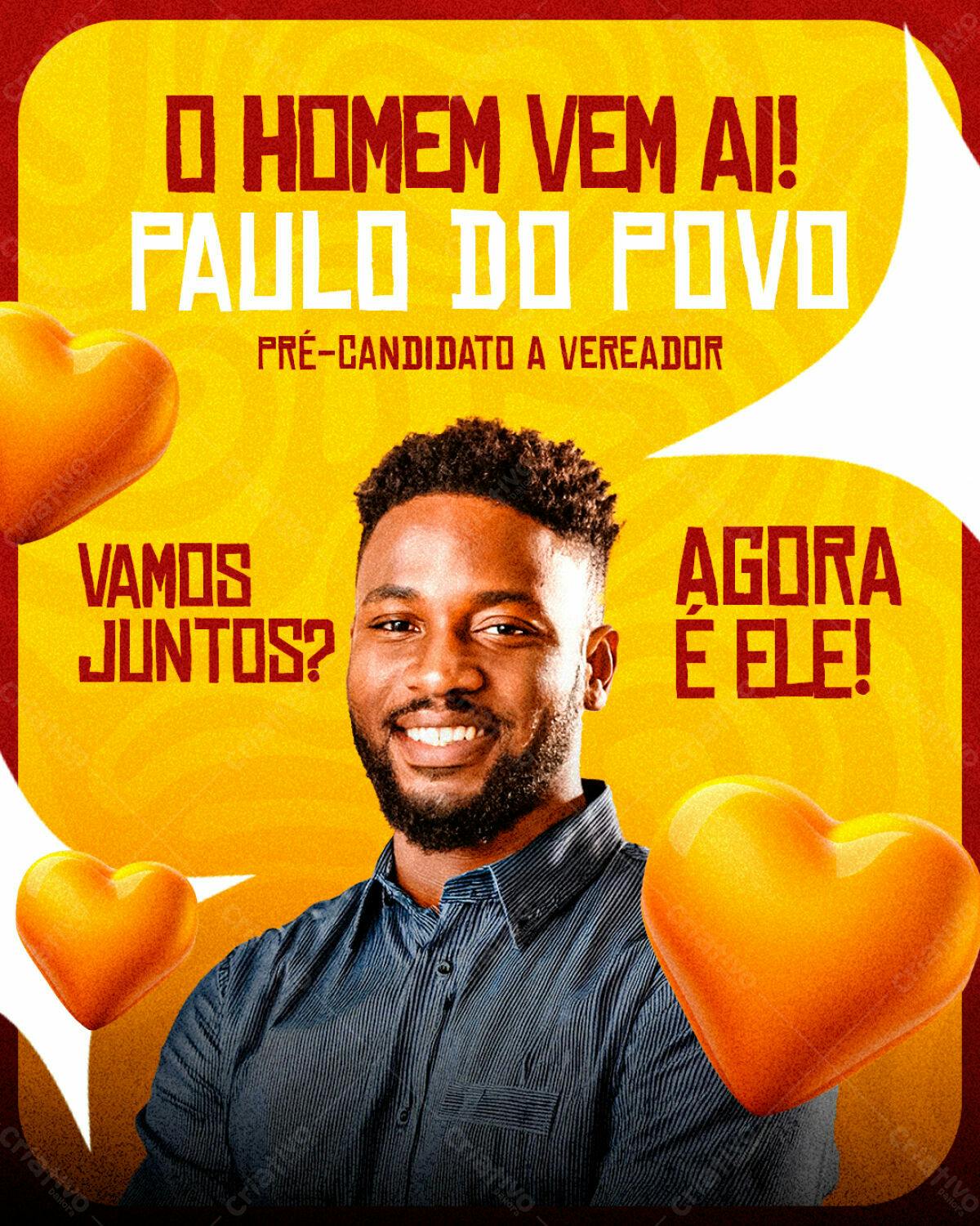 Flyer de Campanha Política PSD Editável