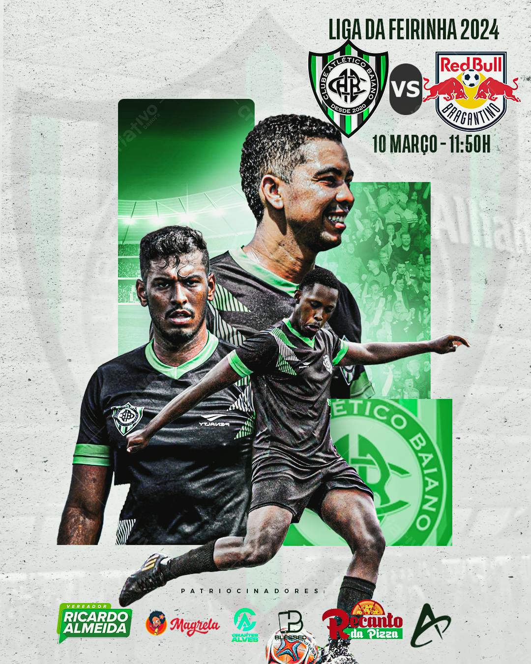 Flyer Liga da Feirinha 2024 PSD Editável