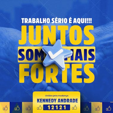 Campanha política candidato 3