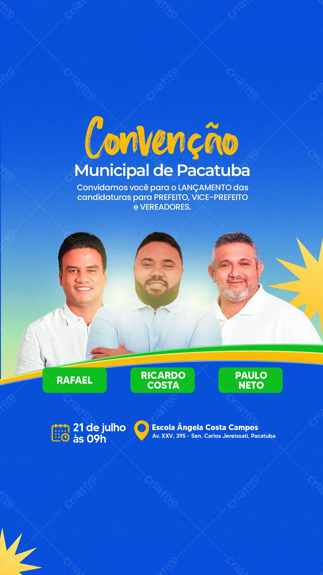 Flyer para Lançamento de Candidaturas PSD Editável