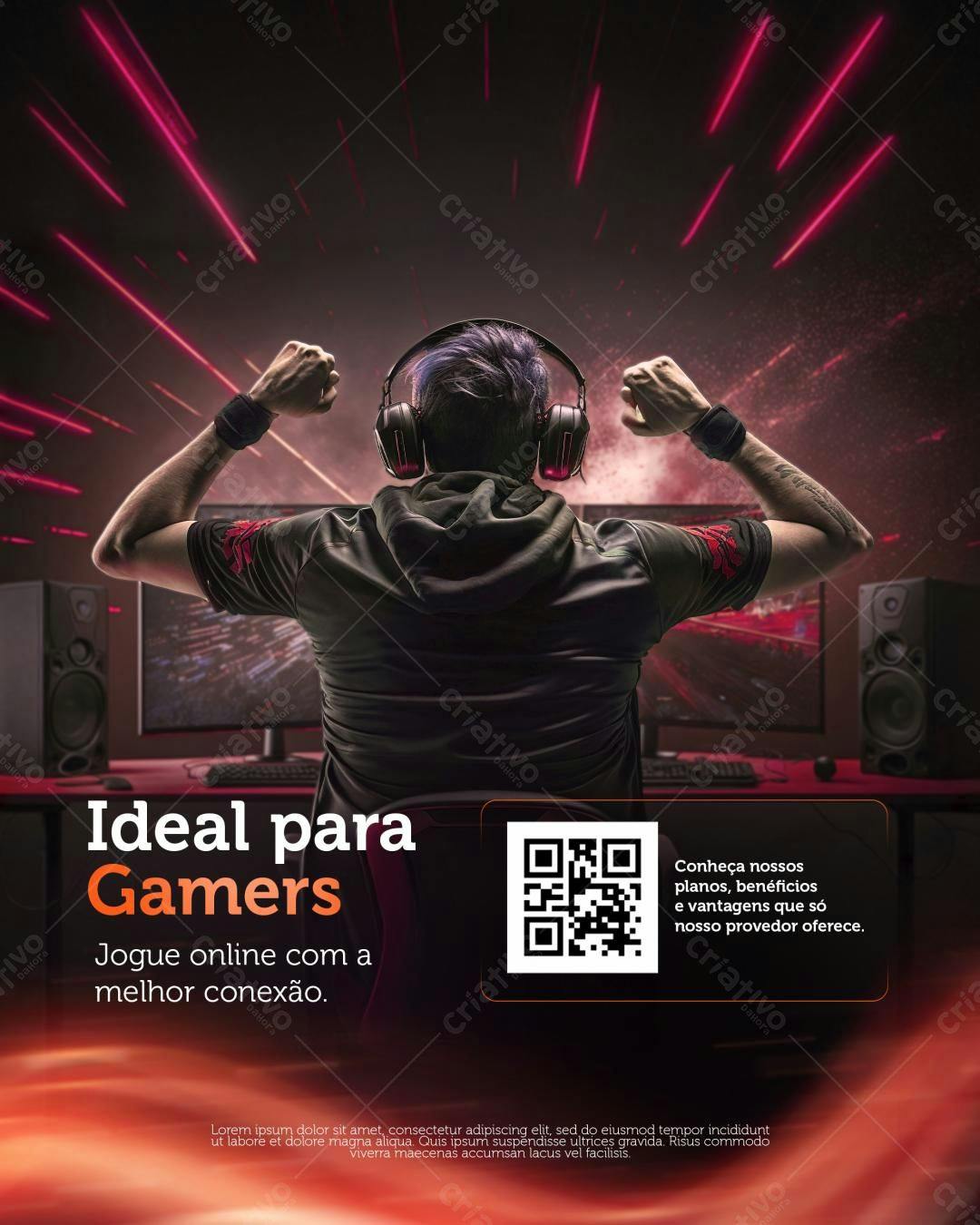 Flyer para Gamers PSD Editável