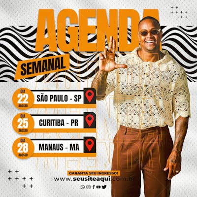 FLYER AGENDA SEMANAL EVENTO SHOW