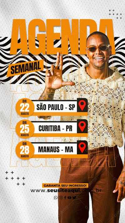  FLYER AGENDA SEMANAL EVENTO SHOW STORIES