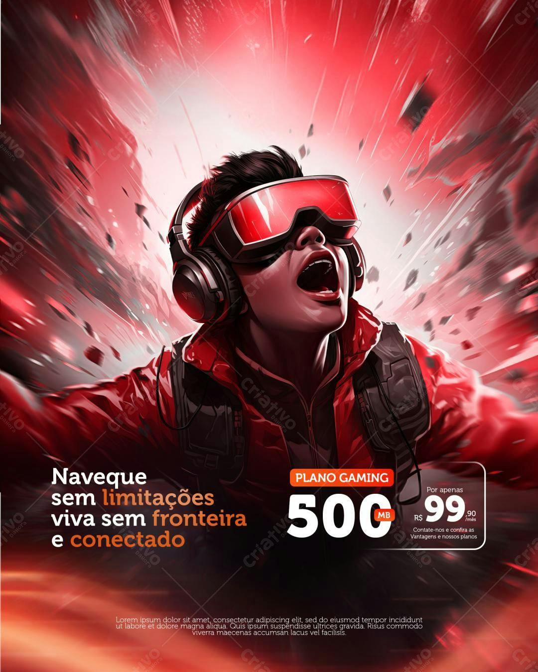 Flyer Plano Gaming PSD Editável