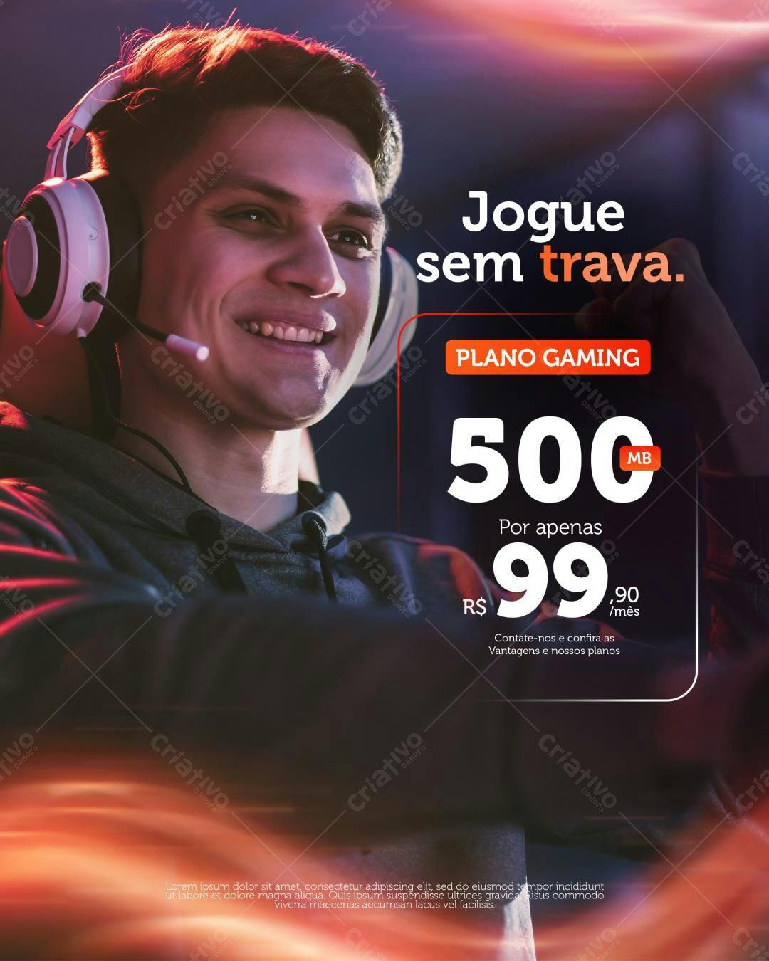 Flyer Plano Gaming PSD Editável