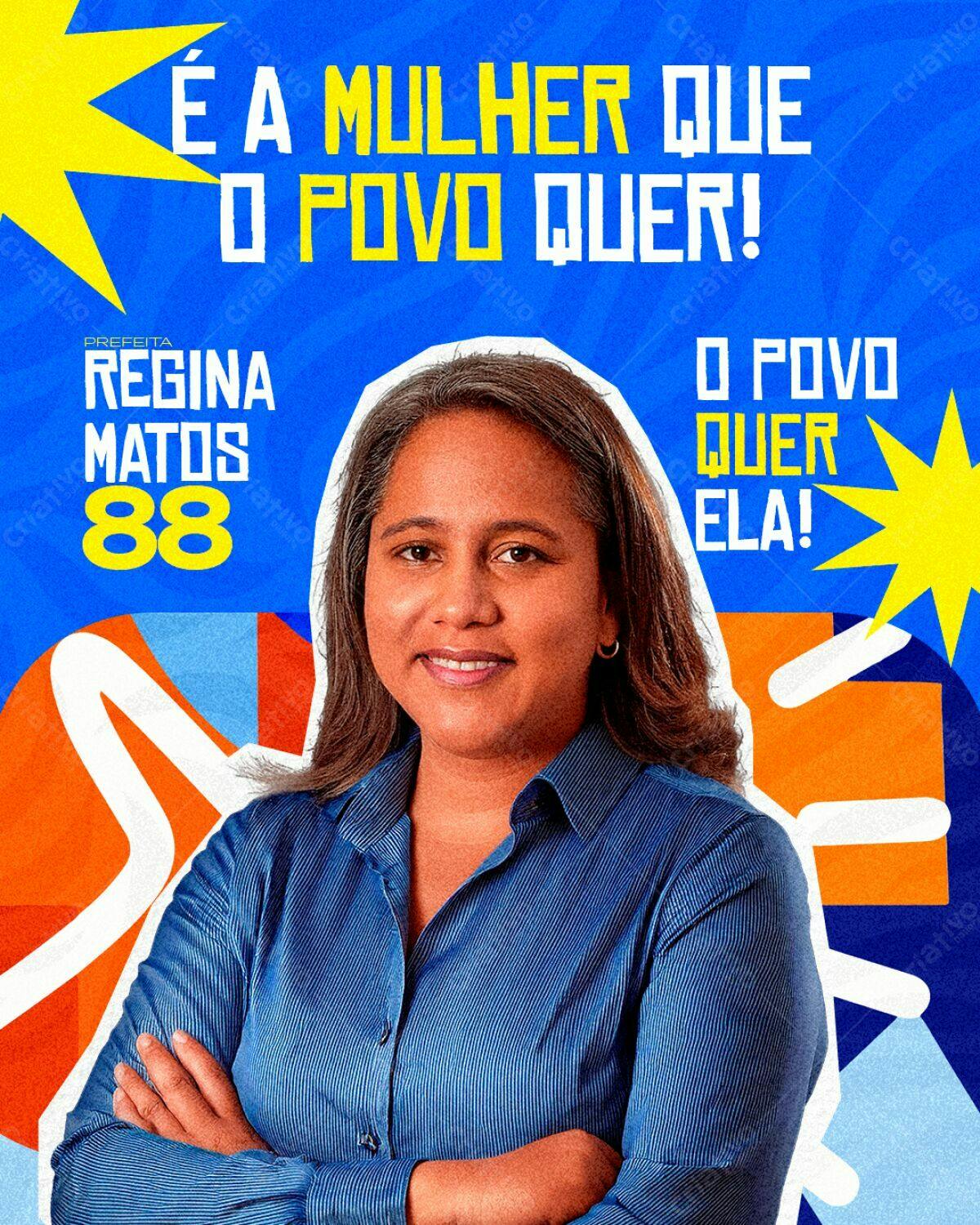 PSD para Campanha Política Feminina PSD Editável