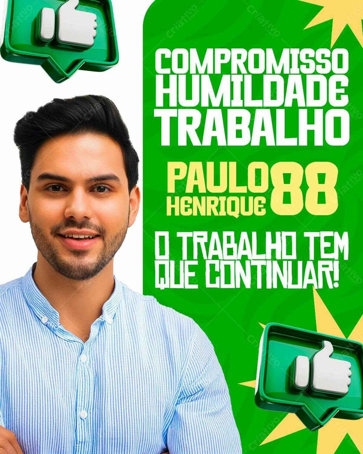 Flyer de Campanha Política PSD Editável