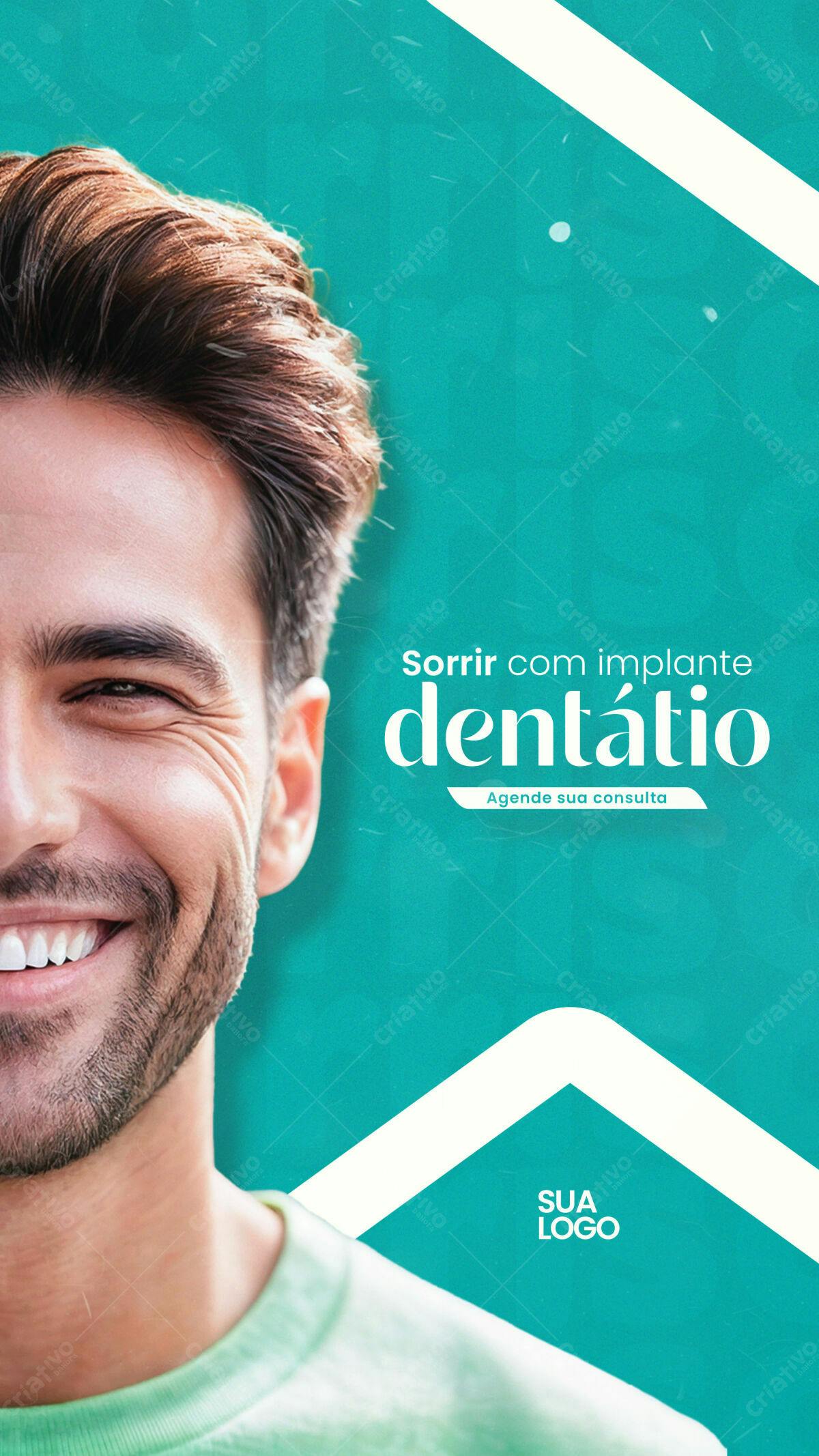 Flyer para Implante Dentário PSD Editável
