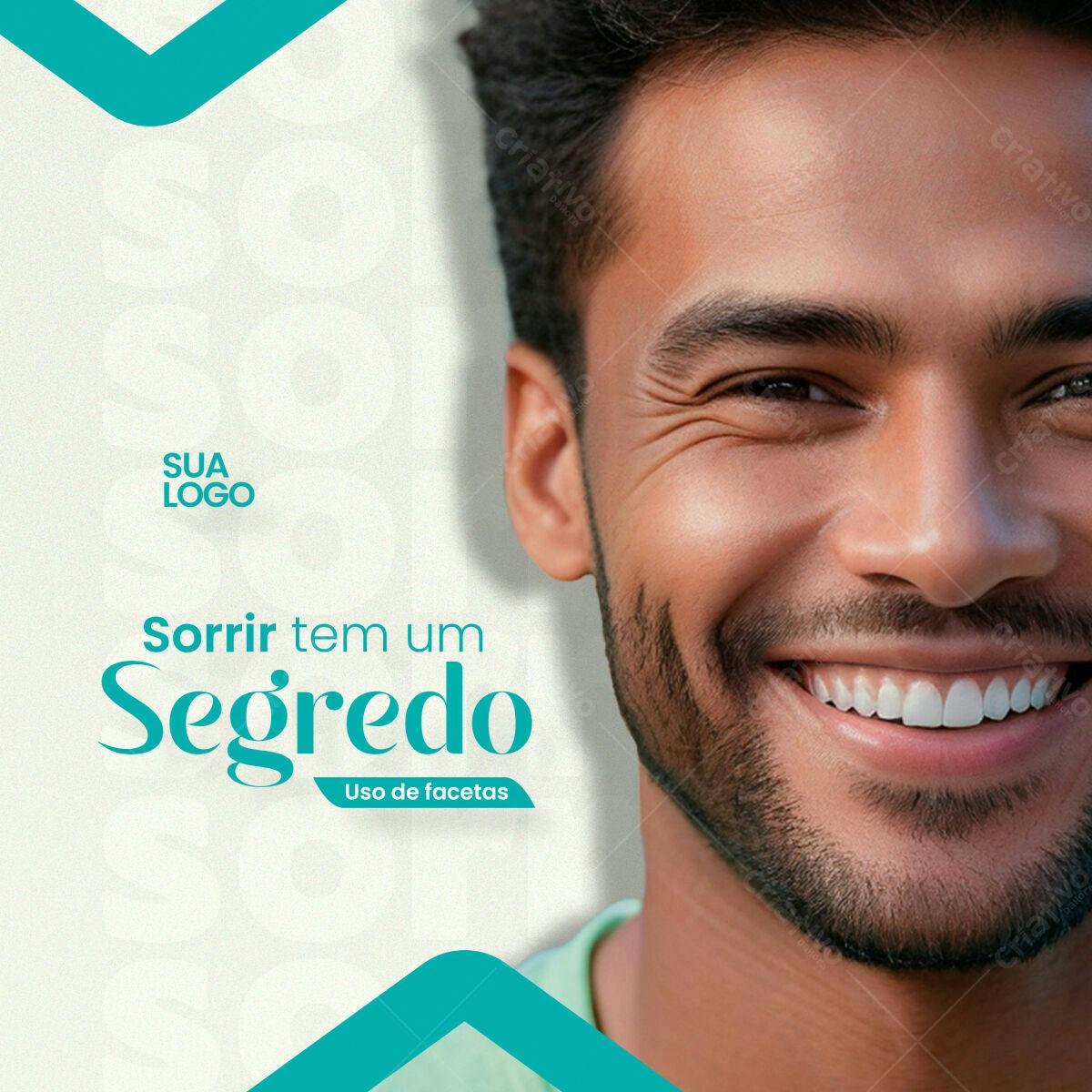 Post para Odontologia com Facetas PSD Editável