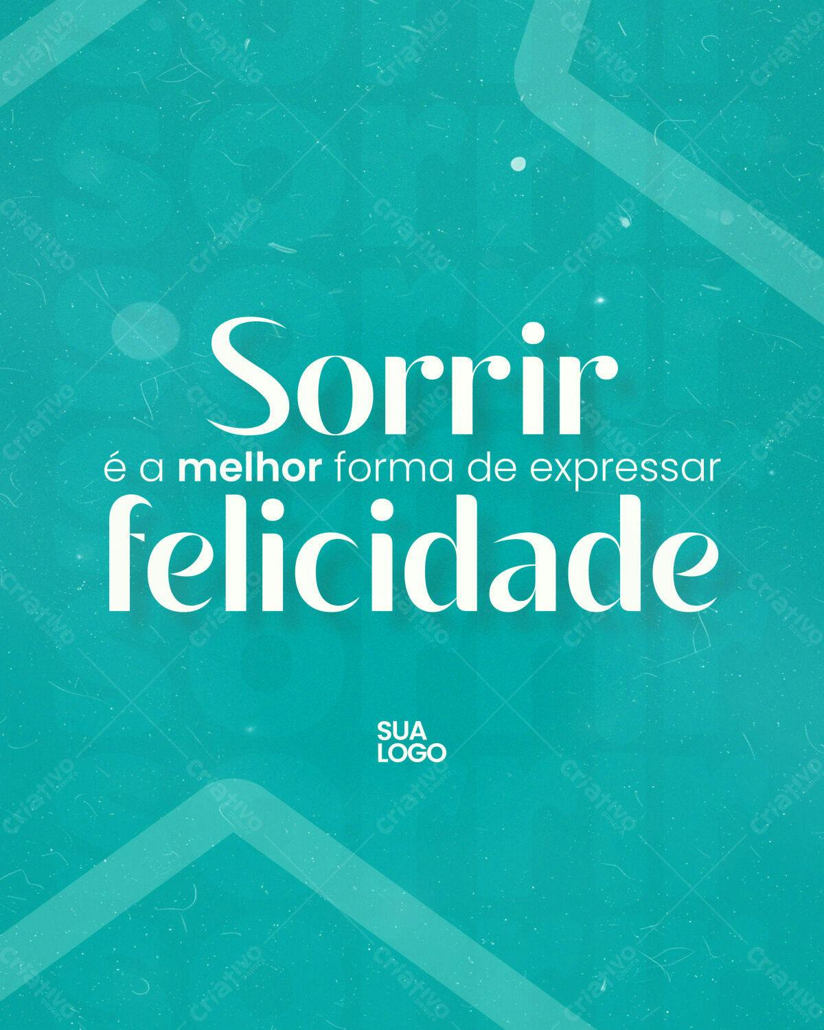 Post para Redes Sociais Dia da Felicidade PSD Editável