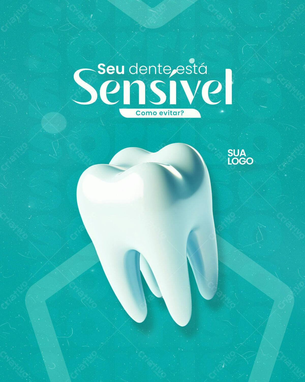 Flyer Sensibilidade Dental PSD Editável