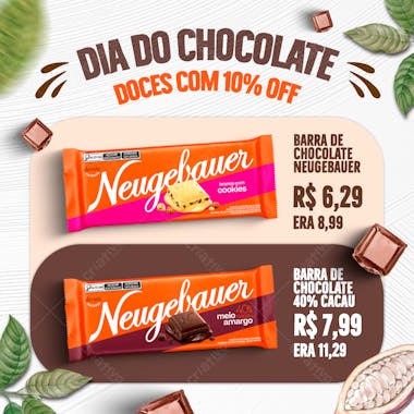 Dia do chocolate barras neugebauer