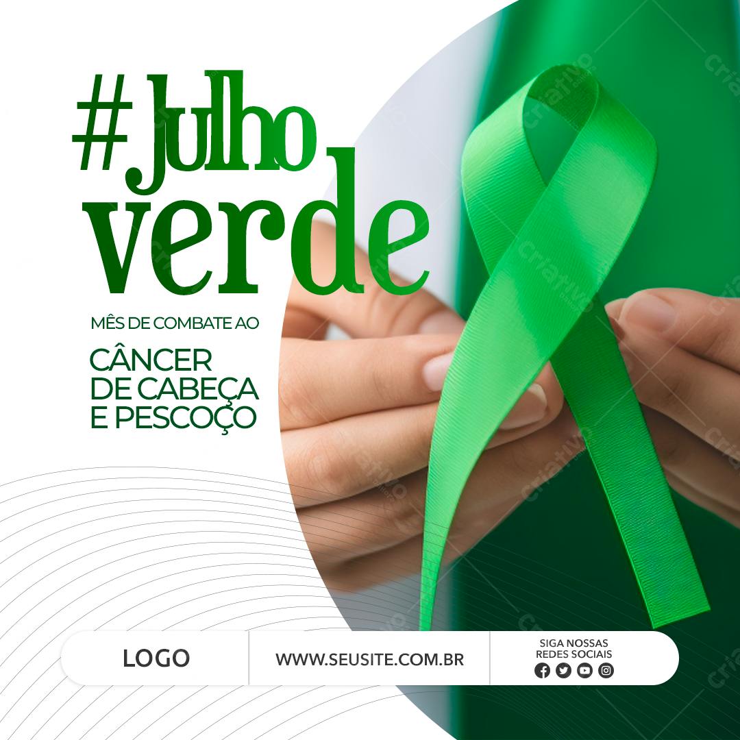 Post para Julho Verde PSD Editável