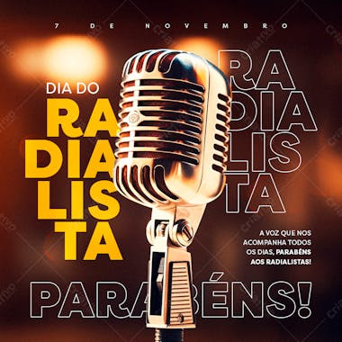 Dia do radialista 7 de novembro