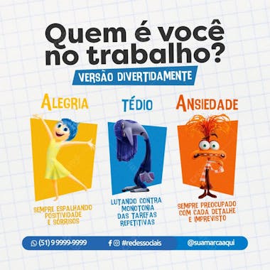 Quem é você no trabalho divertidamente