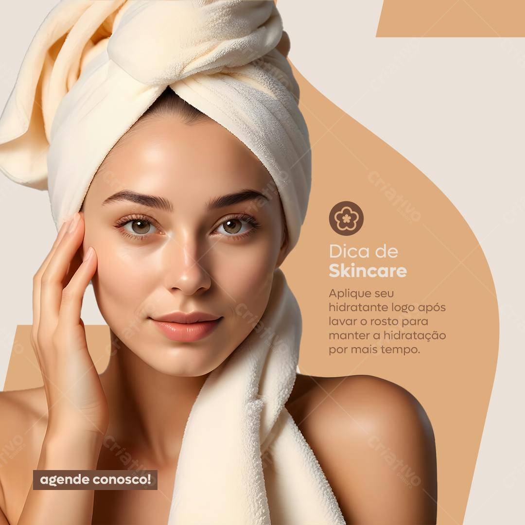 Post para Skincare PSD Editável