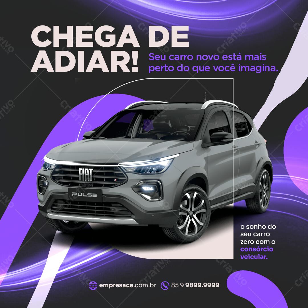 Postagem Carro Novo Fiat Pulse PSD Editável