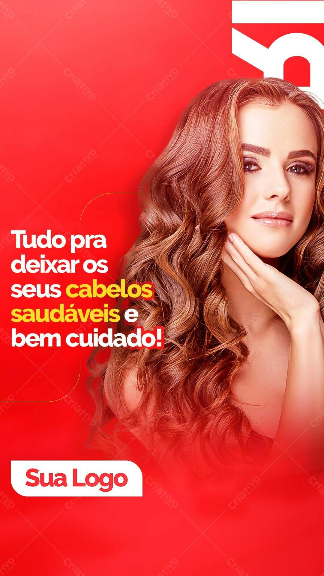 Post para Salão de Beleza PSD Editável