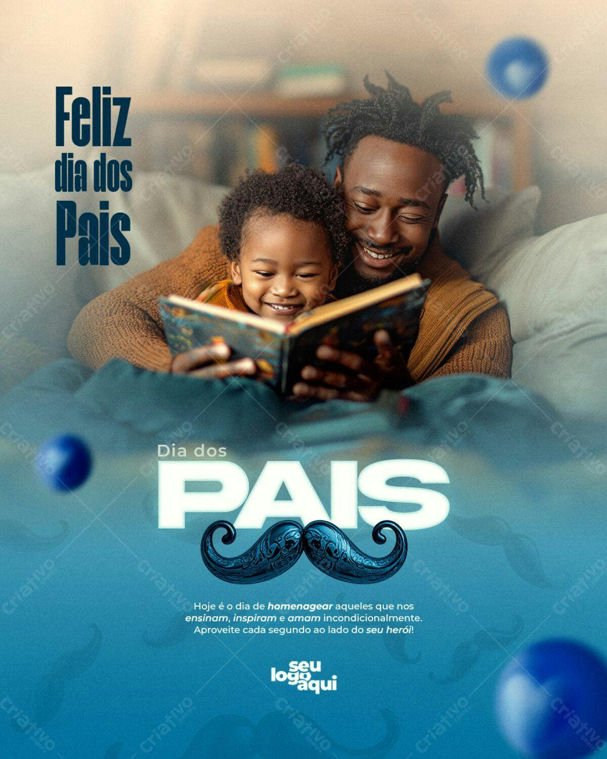 Postagem Dia dos Pais PSD Editável