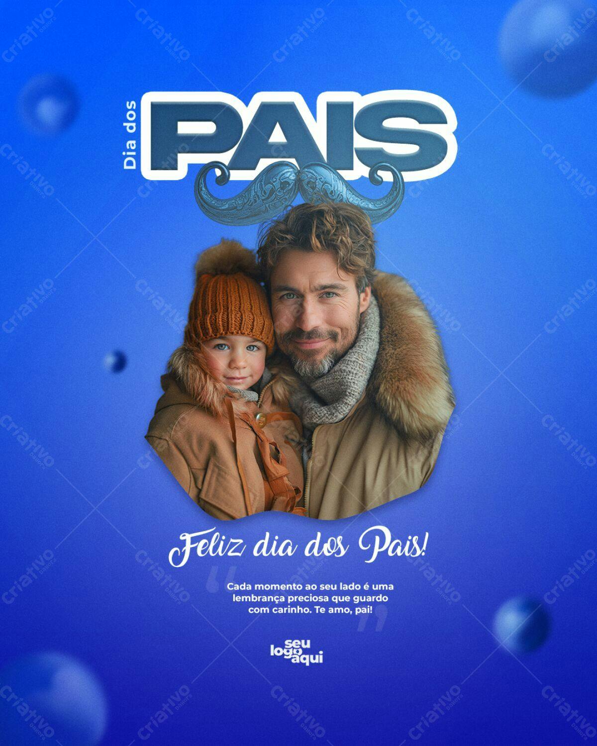 Flyer Dia dos Pais PSD Editável